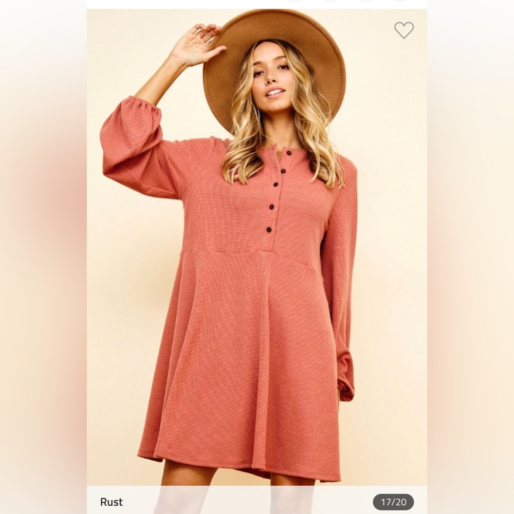 New Waffle Knit Dress